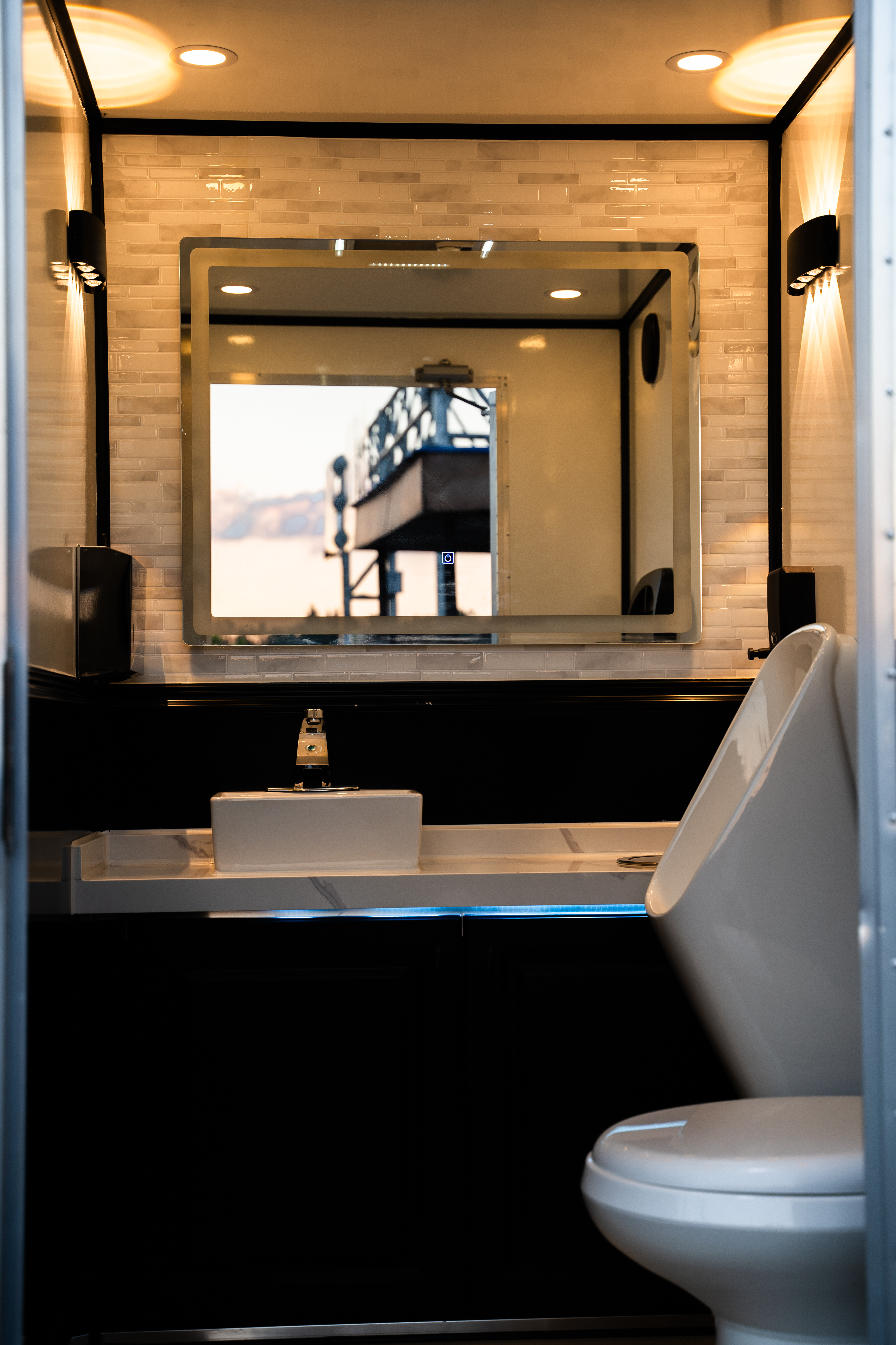 Restroom Trailer 10ft interior