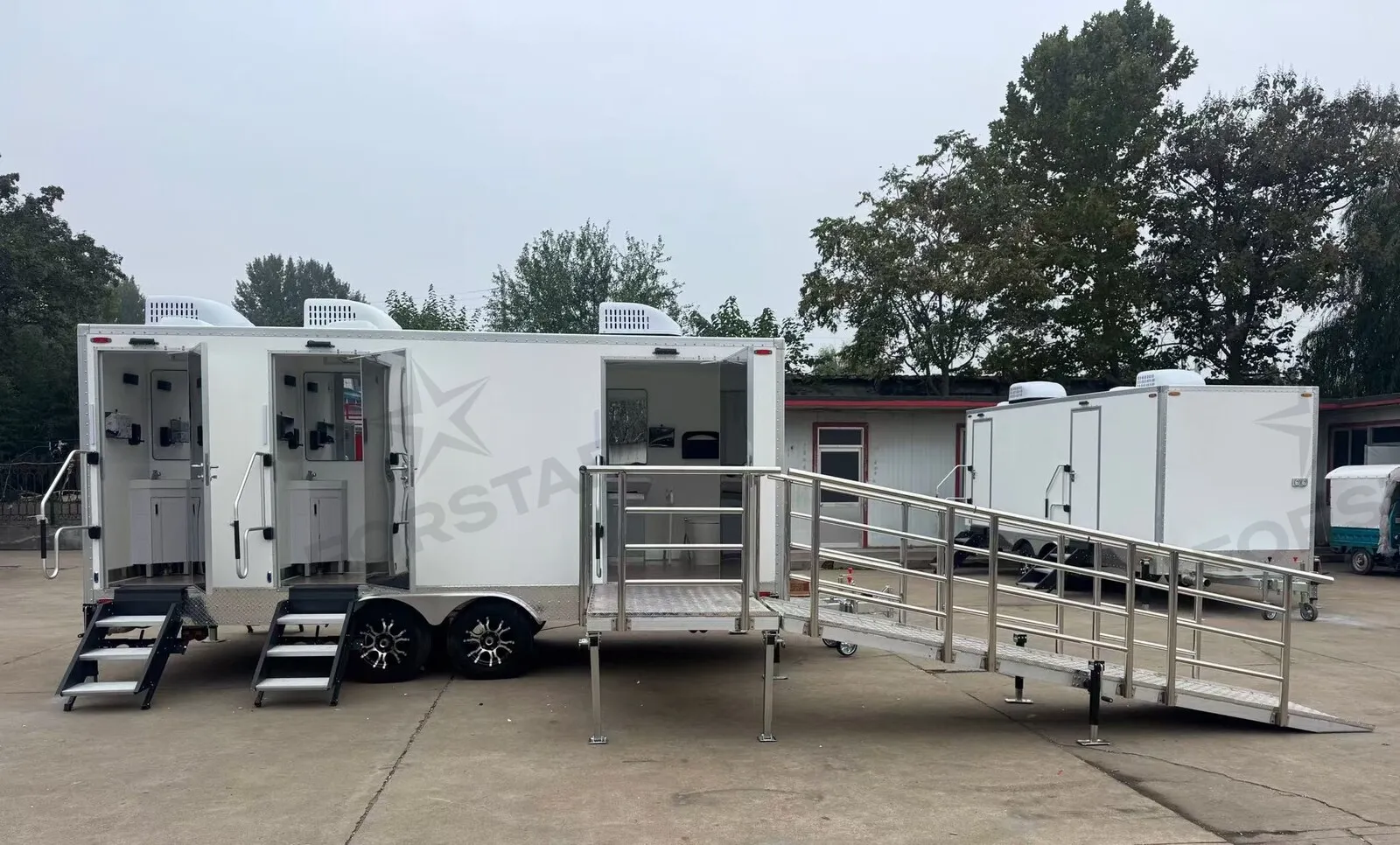 ADA + 4 Station 5 Door Restroom Trailer gallery image 1