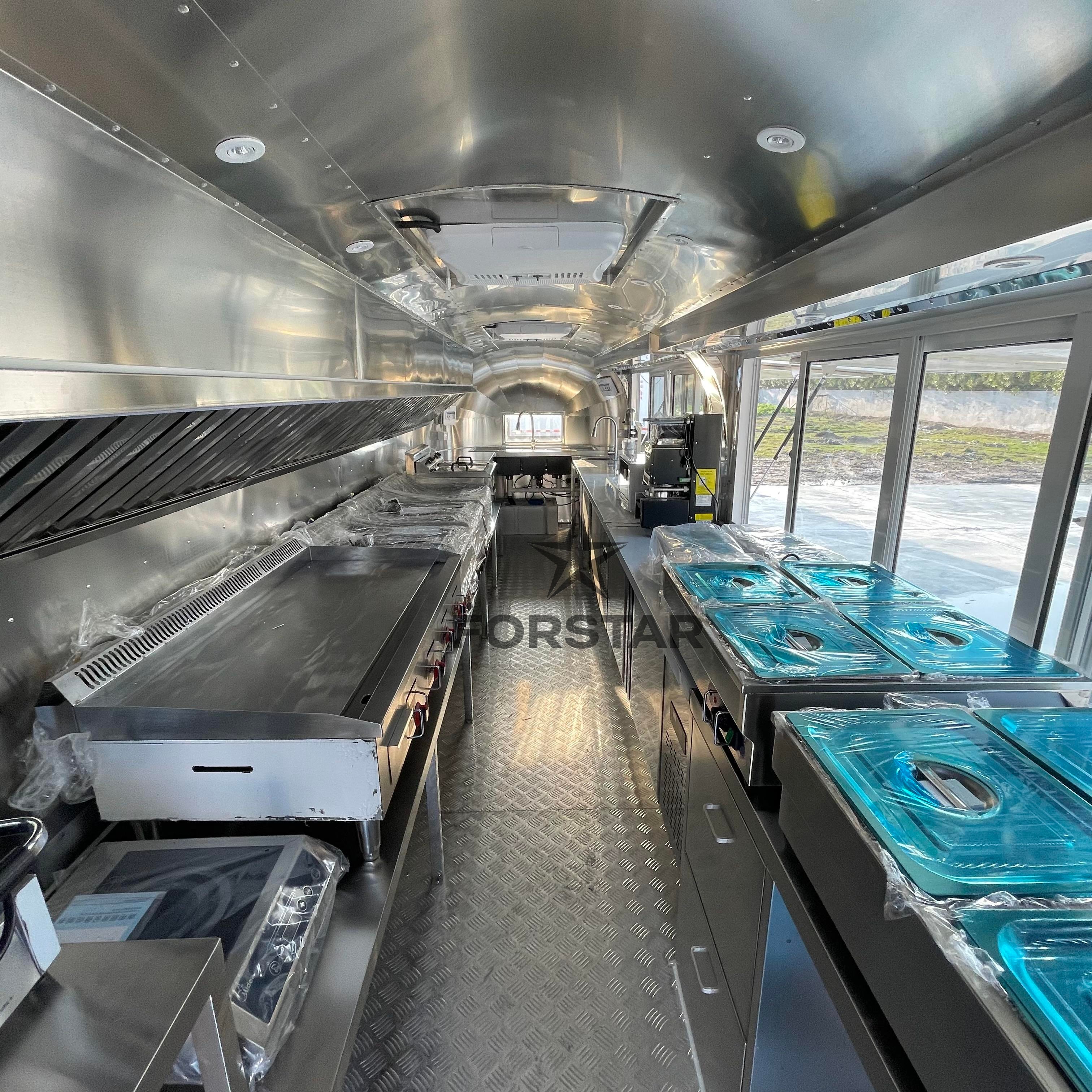 FS700 1 Door 23FT Tri-Axle Commercial Airstream Food Trailer gallery image 7