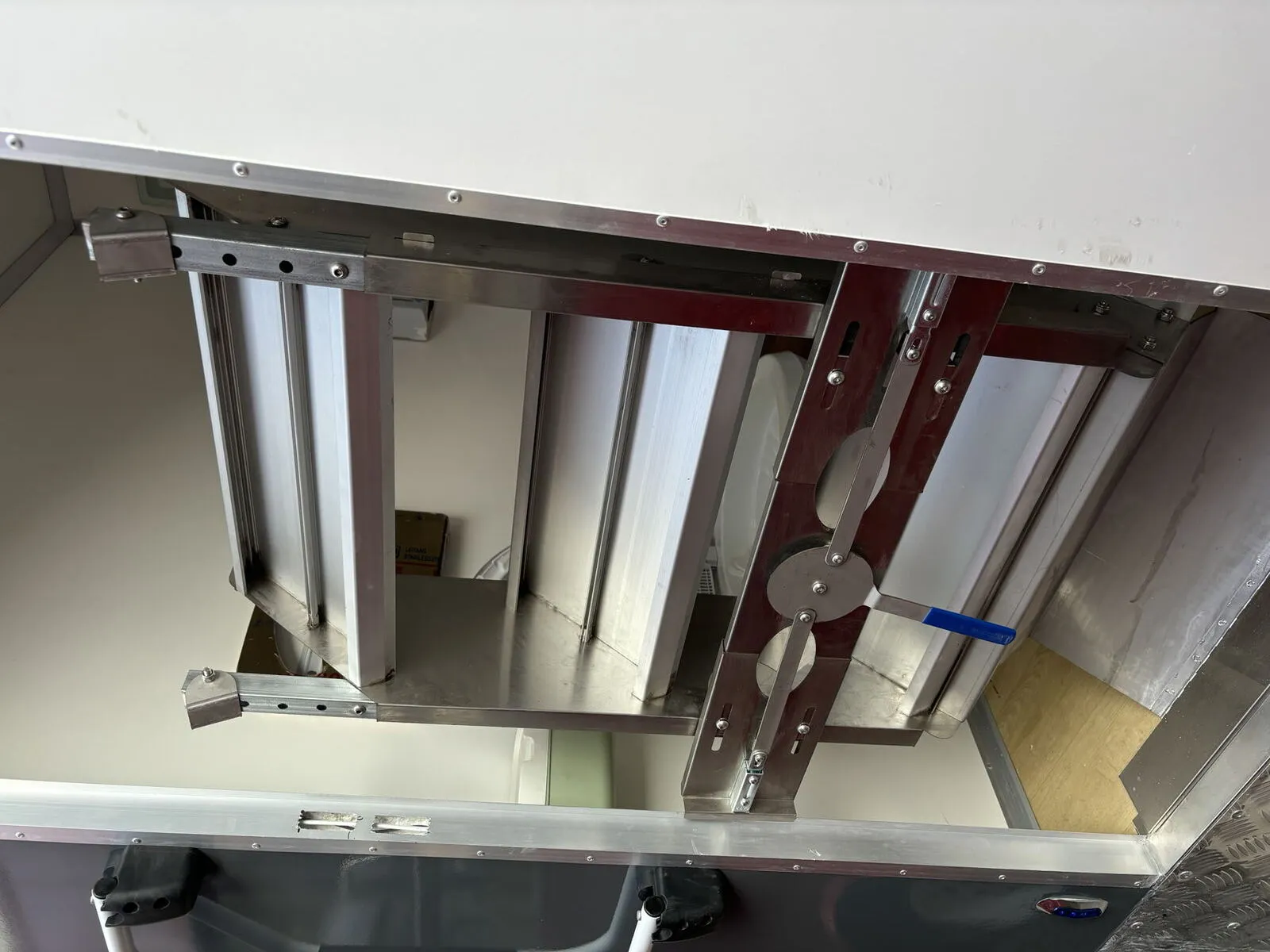Fold-Down Aluminum Entry Steps