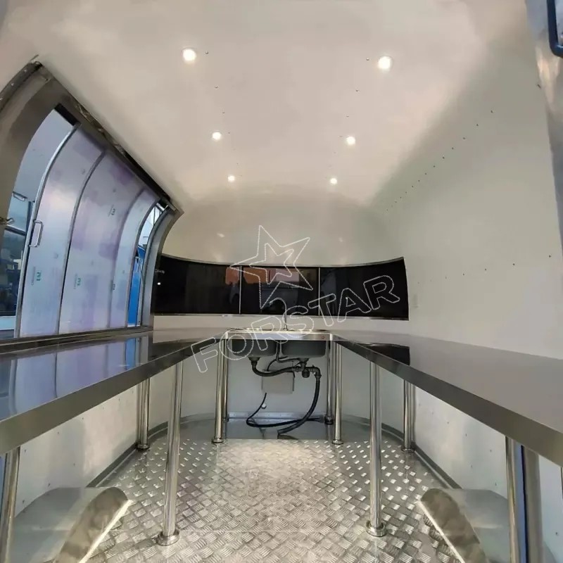 SAS300 1 Door Airstream Concession Food Trailer interior