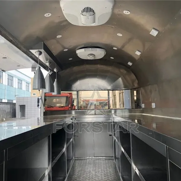 FS-D480 1 Door Airstream Commercial Food Trailer interior
