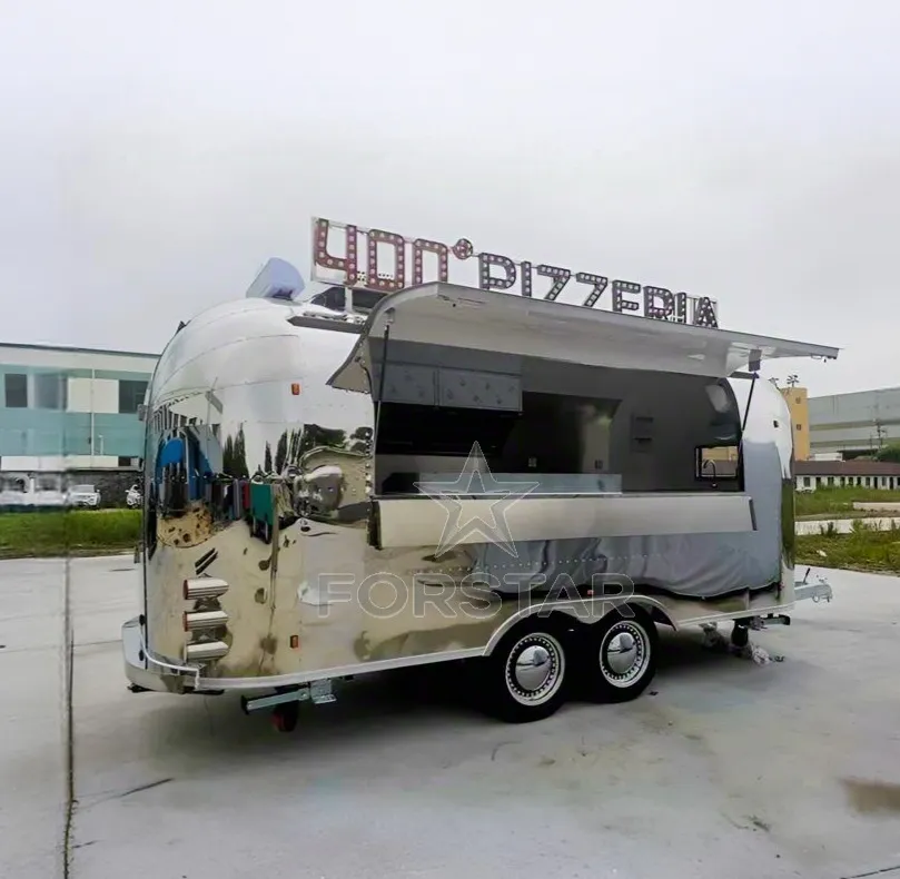 FS-D480 1 Door Airstream Commercial Food Trailer exterior