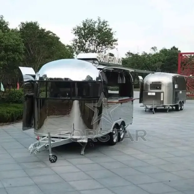 FS-D480 1 Door Airstream Commercial Food Trailer gallery image 1