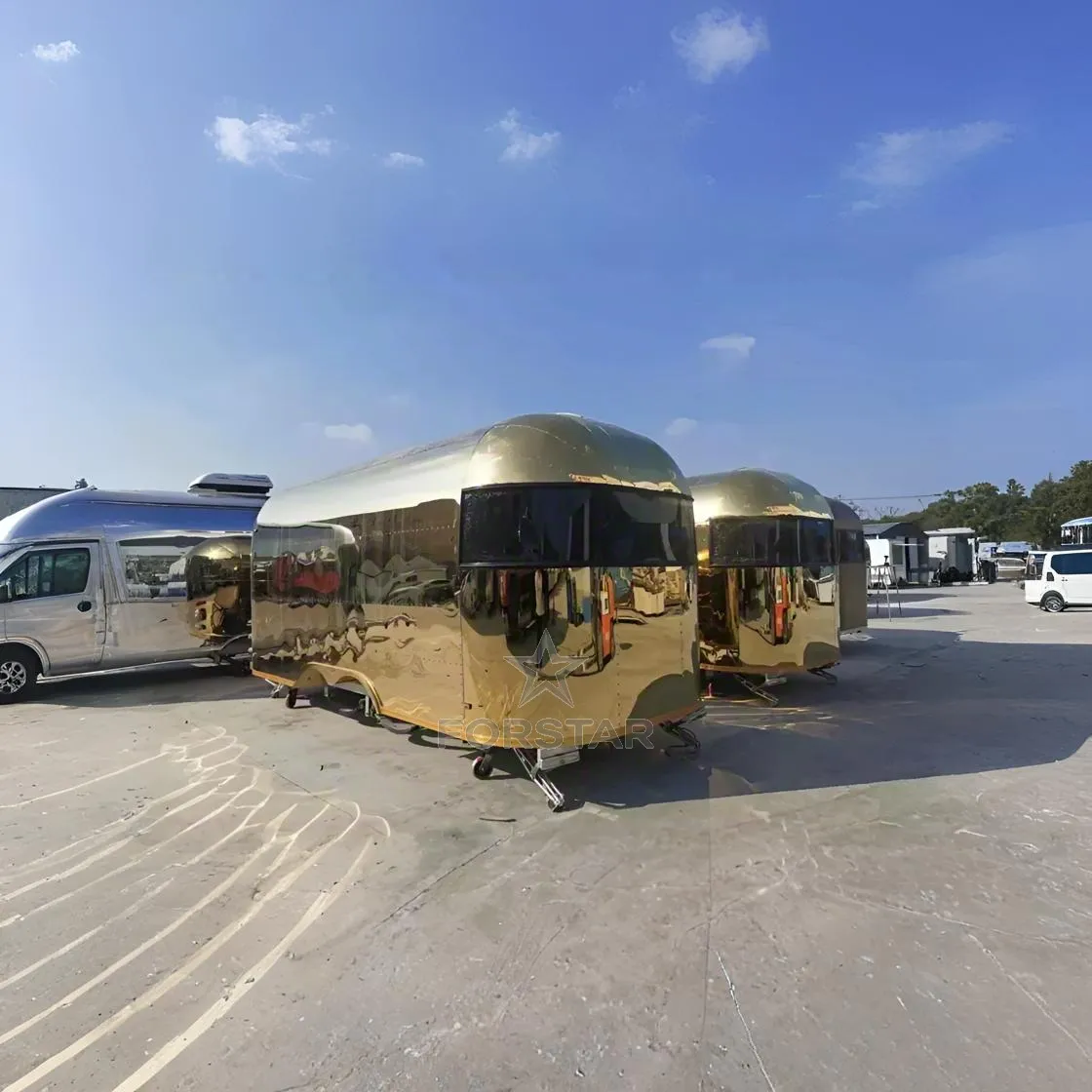FS-D480 Gold 1 Door Airstream Concession & Bar Trailer gallery image 2