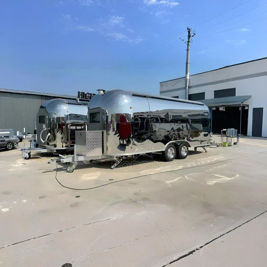 FS-D580 1 Door Airstream Commercial Kitchen Food Trailer gallery image 1