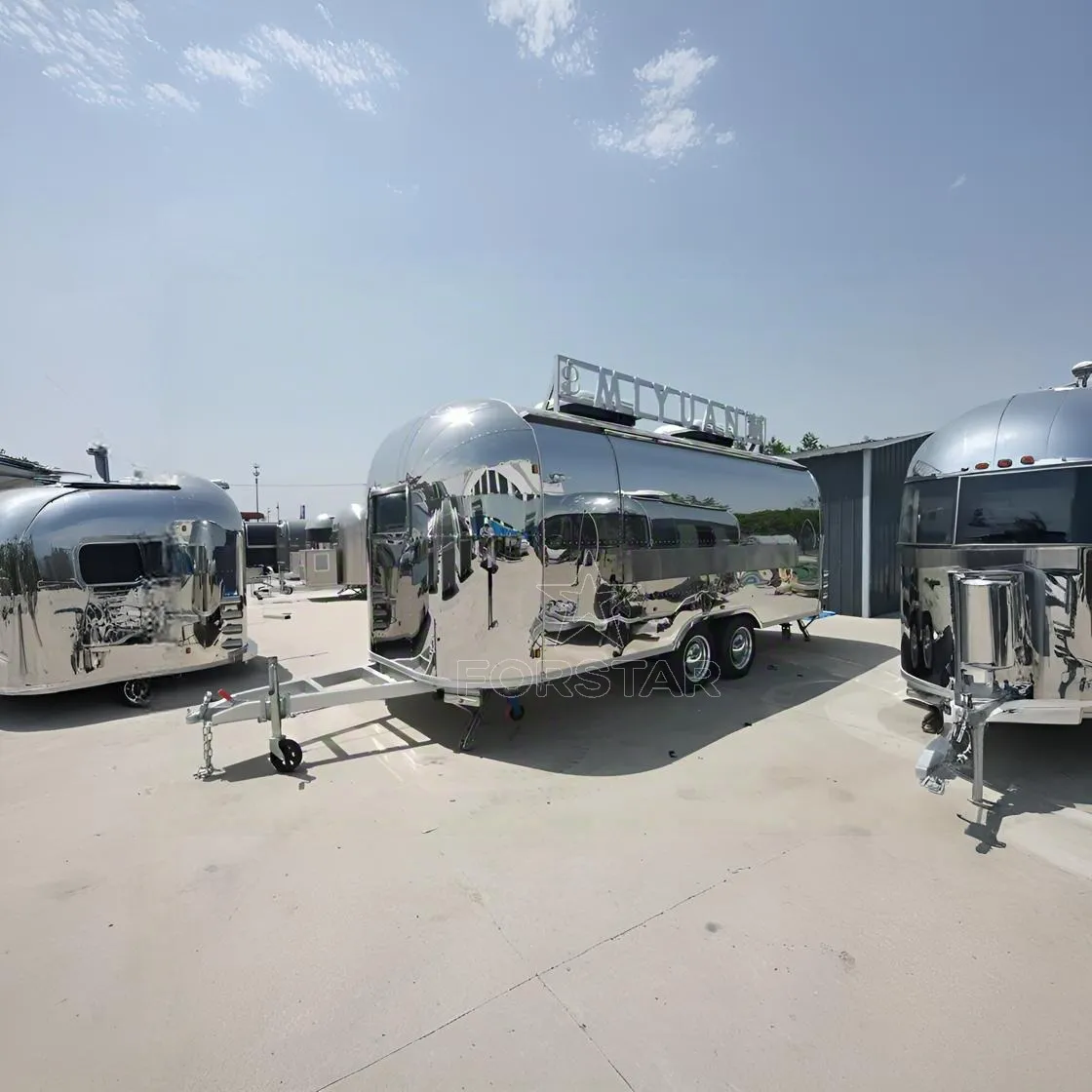 FS-D580 1 Door Airstream Commercial Kitchen Food Trailer gallery image 8
