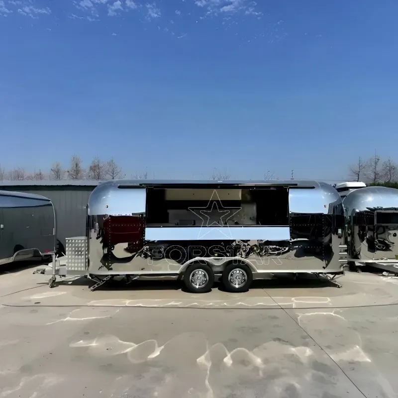 FS-D580 1 Door Airstream Commercial Kitchen Food Trailer exterior