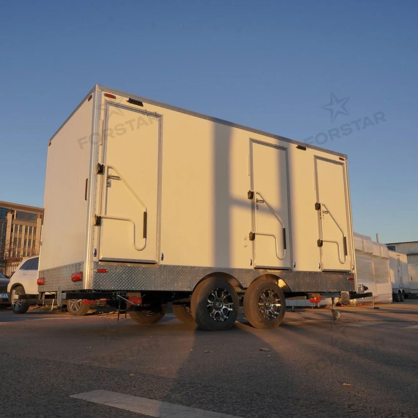 SK380S 3 Door Restroom & Shower Combo