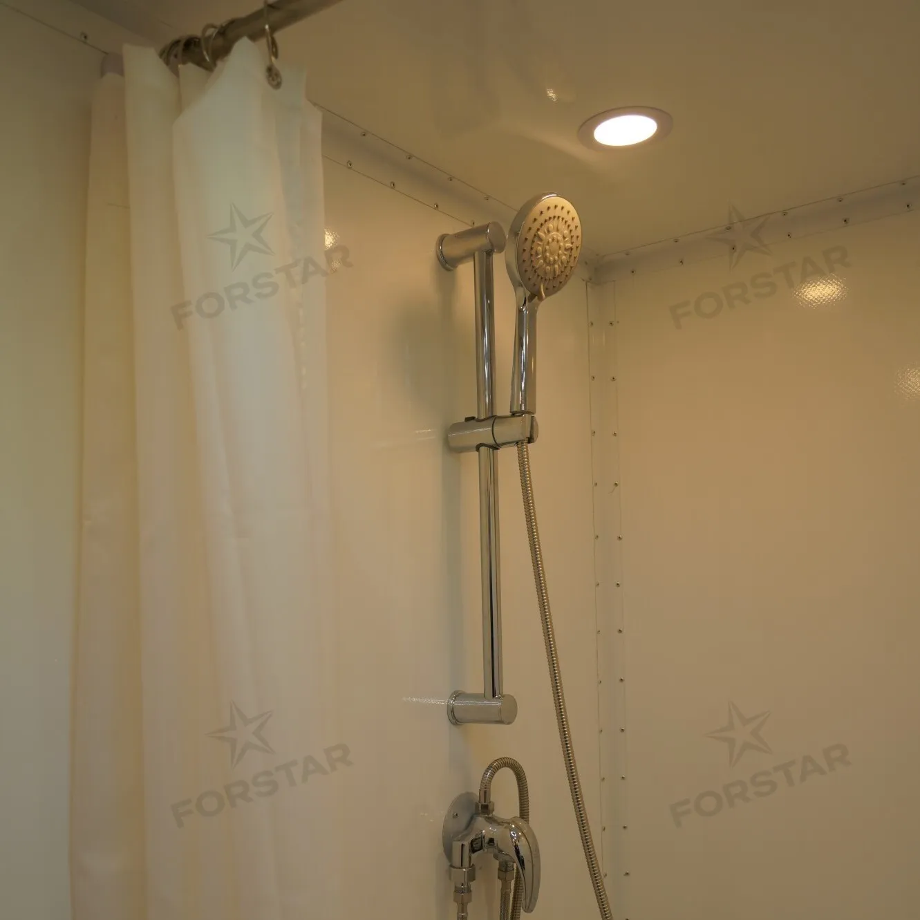 SK380S 3 Door 3 Station Restroom & Shower Combo Trailer gallery image 6