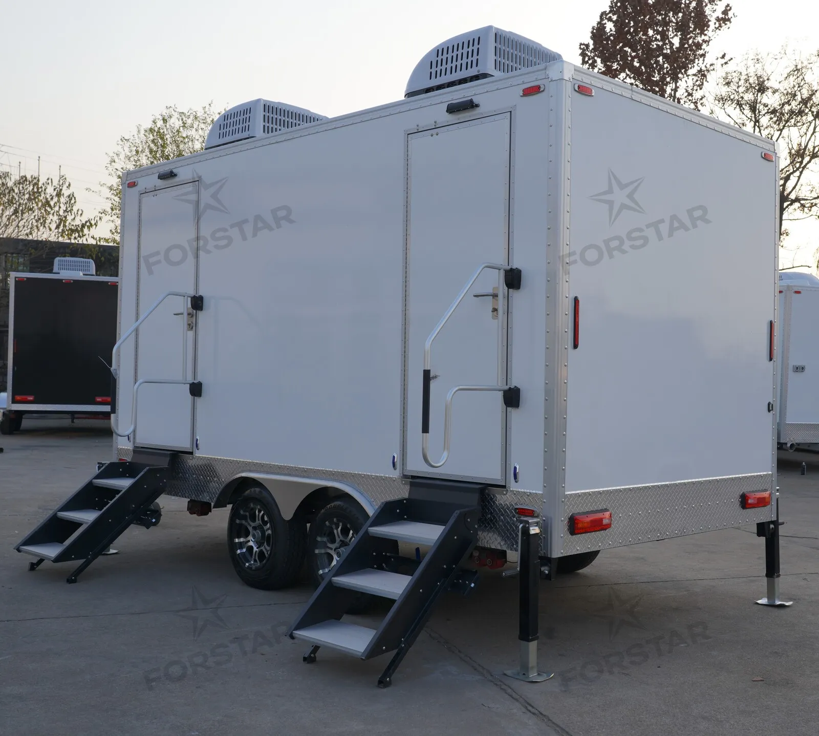 SK460 Sage Luxury 2 Door 4 Station Restroom Trailer gallery image 1