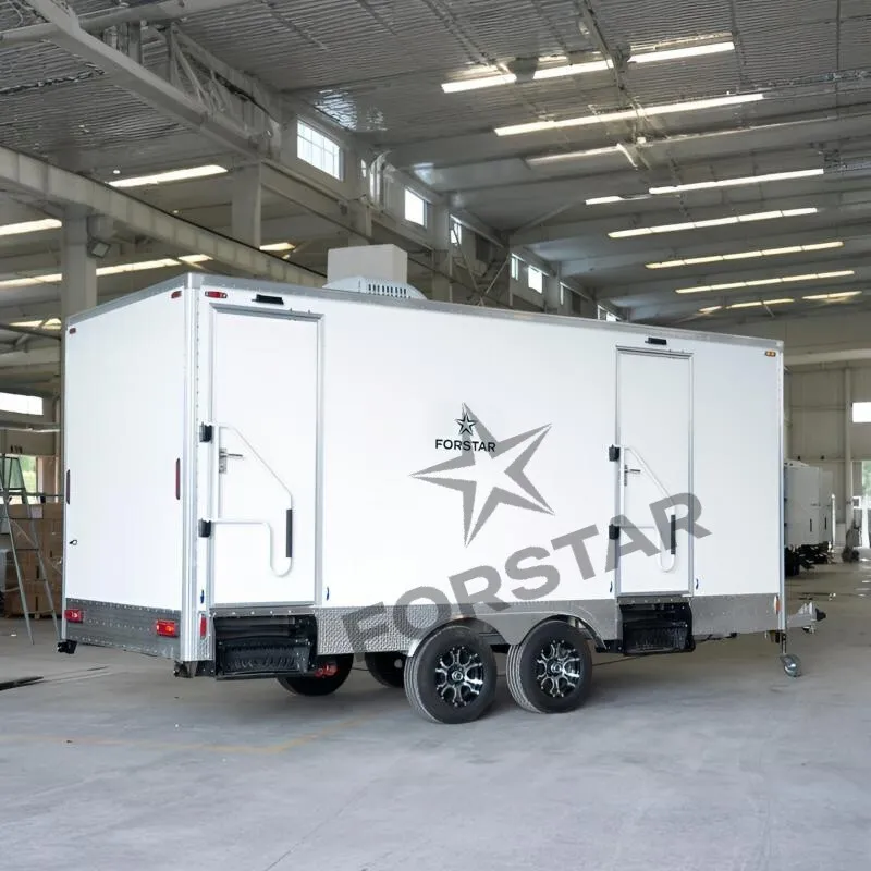 SK520C 2 Door 5 Station Luxury Restroom Trailer gallery image 1