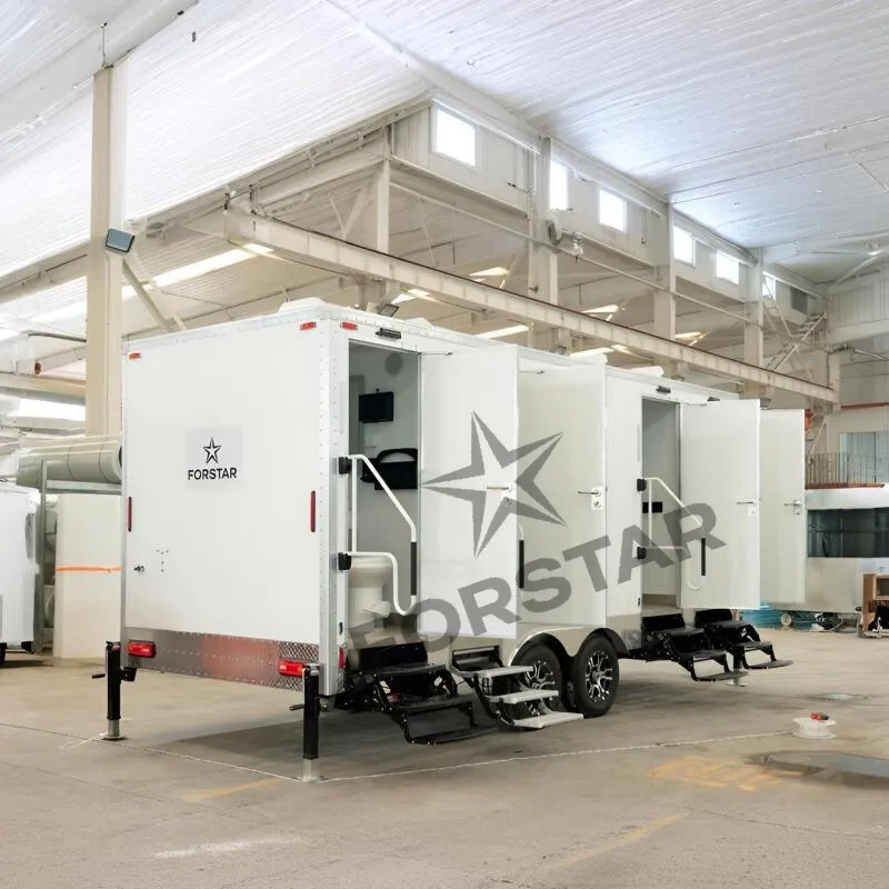 SK520C 2 Door 5 Station Luxury Restroom Trailer gallery image 7