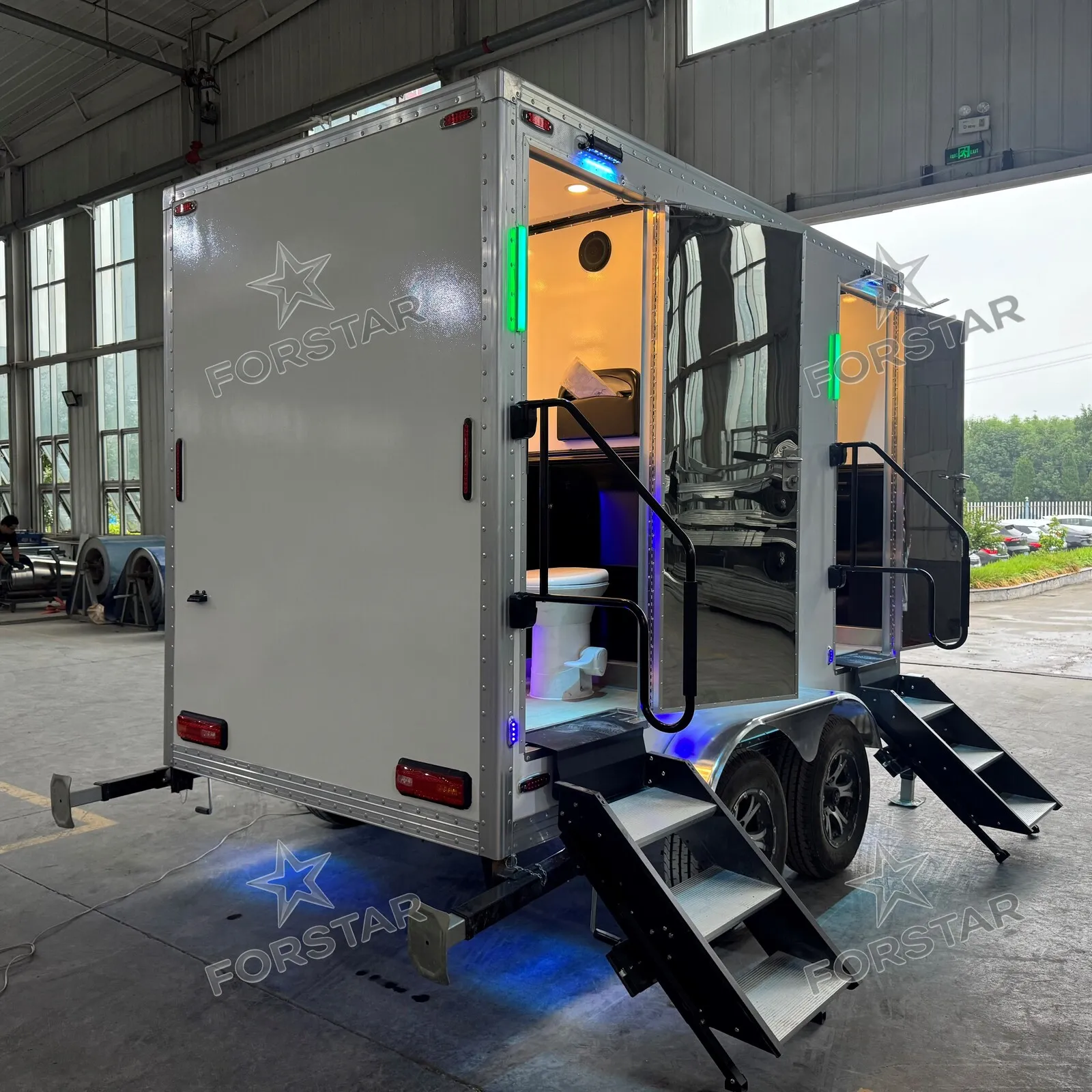 ST330 2 Door 3 Station Luxury Restroom Trailer gallery image 2