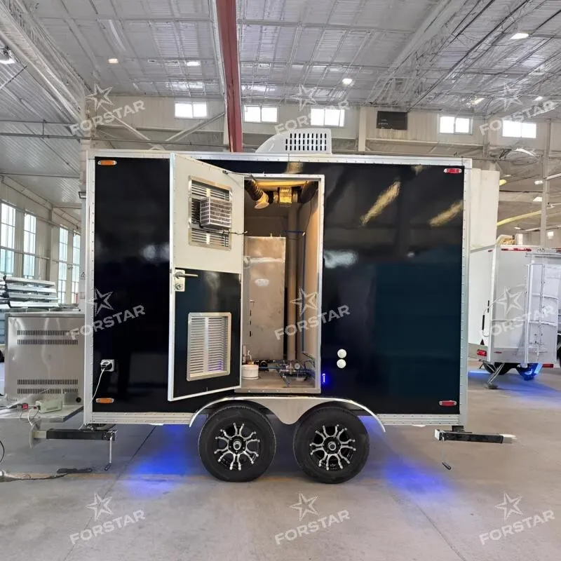 ST330 Black 2 Door 2 Station Luxury Restroom Trailer gallery image 4