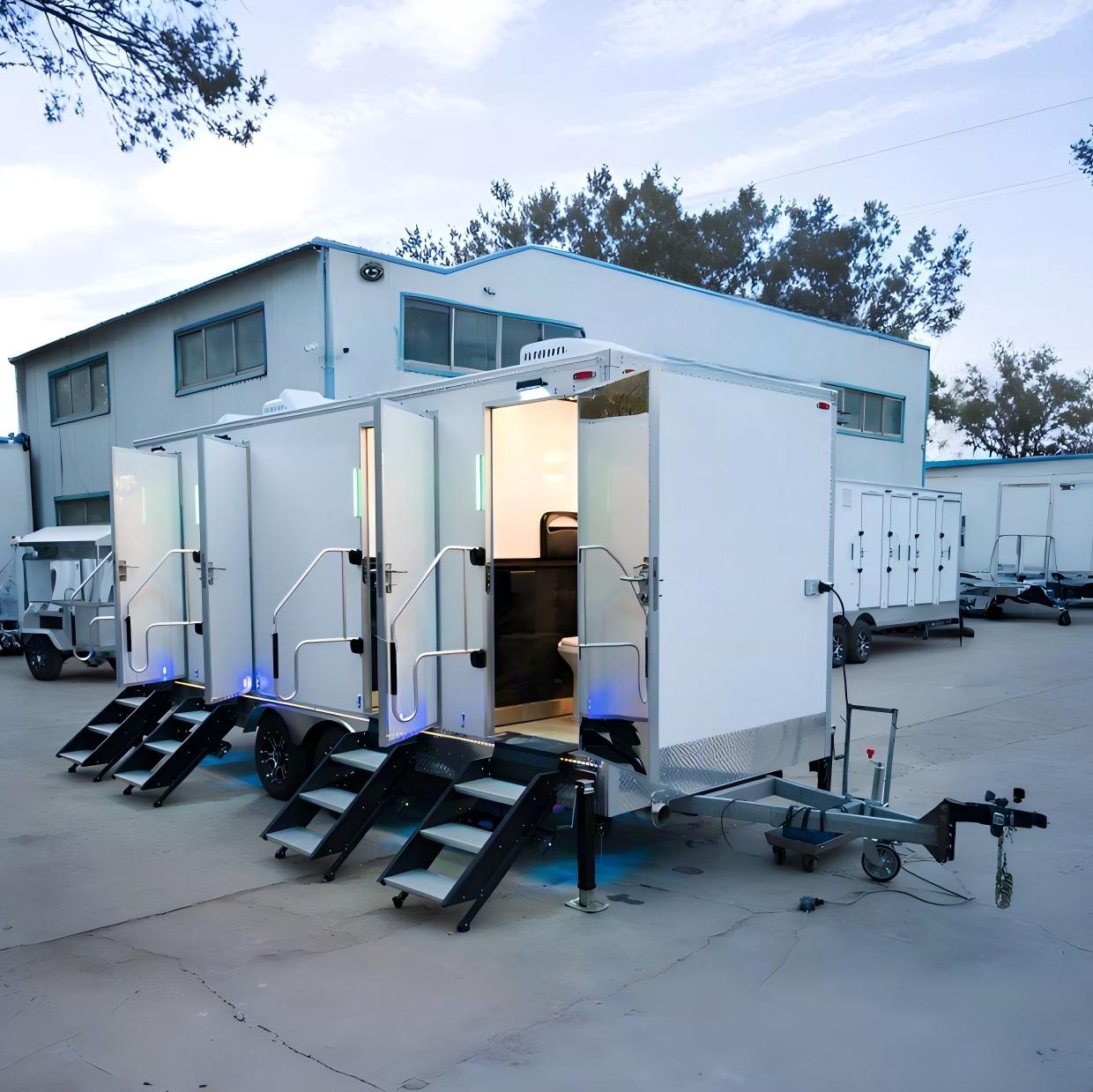 ST550 4 Door 5 Station Luxury Restroom Trailer gallery image 4